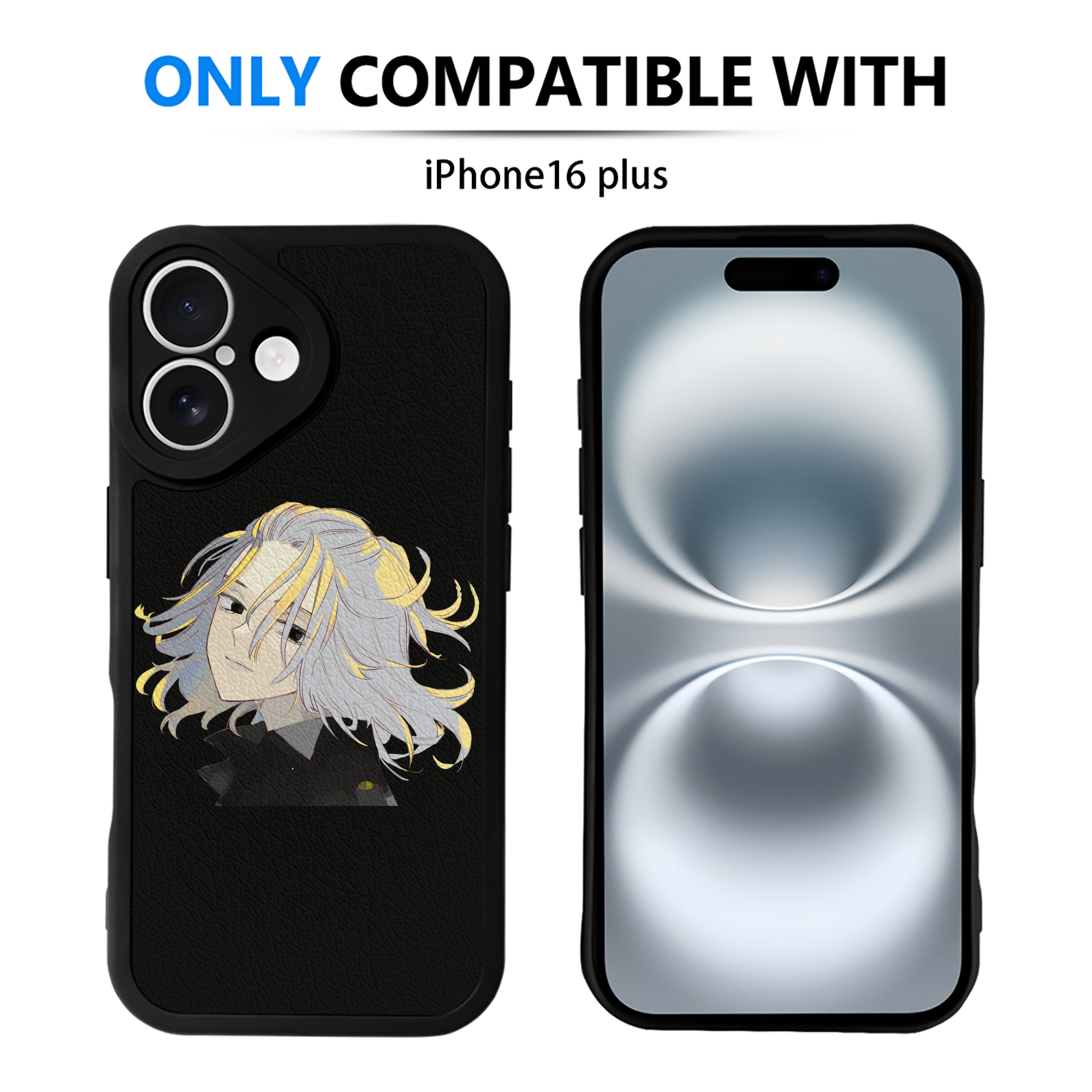 （画像用） 東京リベンジャーズ Tokyo Revengers 【iPhone 16シリーズ対応】シリコンスマホケース（レザー調） 材質：シリコン